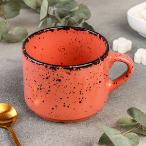 Чашка чайная Topazio, 350 мл, цвет розовый
