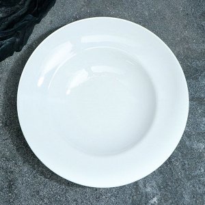 Тарелка для пасты "Рест", 30 см, белая, 1 сорт
