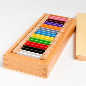 Игра по методике Монтессори «Цветные таблички», средний набор