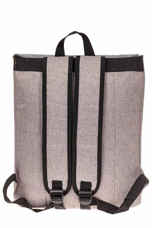 Мужской рюкзак с клапаном, цвет серый