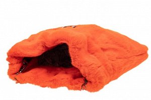Сумка женская из натурального меха, цвет оранжевый