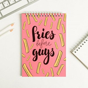 Блокнот Fries before guys, на гребне, А5, 40 листов