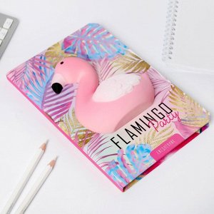 Ежедневник сквиш "Фламинго", А5, 80 л