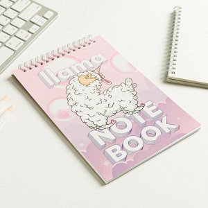 Блокнот Llama NoteBook, на гребне, А5, 40 листов