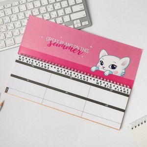 Планинг прямоугольный тонкий картон Summer Planner