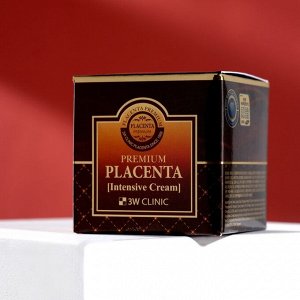 Омолаживающая плацентарный крем для лица 3W CLINIC Premium Placenta Intensive Cream, 50 мл