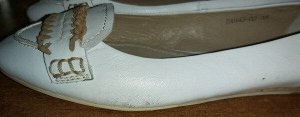 Балетки Страна производитель: Китай
Сезон: Лето
Тип носка: Закрытый
Цвет: Белый
Полнота обуви: Тип «F» или «Fx» \
Каблук/Подошва: Плоская подошва
Стиль: Повседневный
Материал верха: Натуральная кожа
М