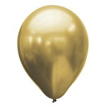 Воздушный шар 11&quot;/28см Хром PLATINUM Gold 25шт