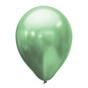 Воздушный шар 5"/13см Хром PLATINUM Green 100шт