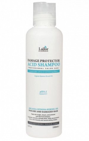 Lador Шампунь с коллагеном и аргановым маслом Damaged Protector Acid Shampoo, 150 мл