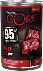 CORE 95 консервы из говядины с брокколи для взрослых собак 400 г