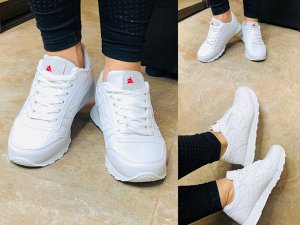 Обувь женская 5505 Кроссовки "8536-4- RBK Однотон" Белые