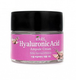 Ekel cosmetics EKEL Hyaluronic Acid Ampoule Cream Интенсивно увлажняющий крем с гиалуроновой кислотой 70 ml