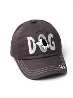Кепка для мальчика, dog, темно-серый