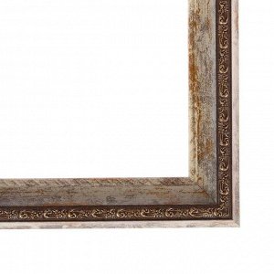 Рама для картин (зеркал) , 30 х 40 х 3.0 см, пластиковая, белый мрамор