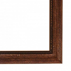 Рама для картин (зеркал) 21 х 30 х 4.4 см, пластиковая, Calligrata, коричневая