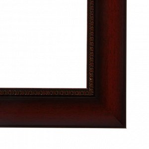 Рама для картин (зеркал) 21 х 30 х 4,4 см, пластиковая, Calligrata 6744, красное дерево