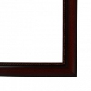 Рама для картин (зеркал) 30 х 40 х 4.4 см, пластиковая, Calligrata, красное дерево