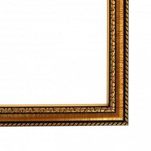 Рама для картин (зеркал) 30 х 40 х 2,8 см, пластиковая, Calligrata 6448, золотой