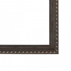 Рама для картин (зеркал) 40 х 50 х 2.6 см, пластиковая, Calligrata, серо-коричневый с золотом