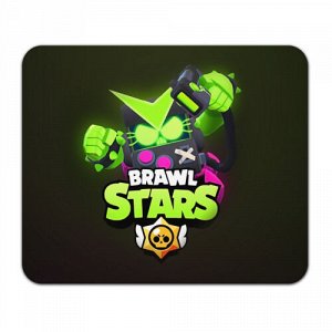 Коврик для мыши прямоугольный «BRAWL STARS VIRUS 8 BIT»