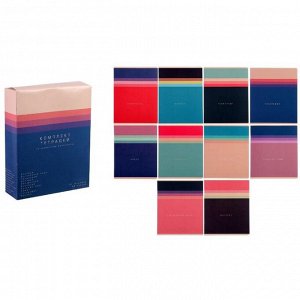 Комплект предметных тетрадей «Цветовой блок», 48 листов, 10 предметов, обложка мелованный картон, ламинация Soft-Touch