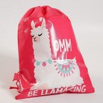 Сумка для обуви &quot;Be Llamazing&quot; 41*30*0,5см