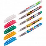 Ручка перьевая Luxor Ink Glide, 1 картридж, чернила синие, корпус микс