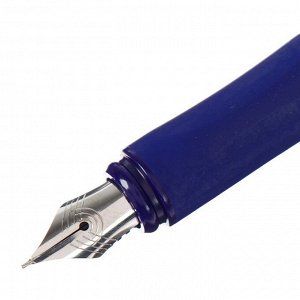 Ручка перьевая Schneider "Voice", 1картридж, грип, синий корпус 160017