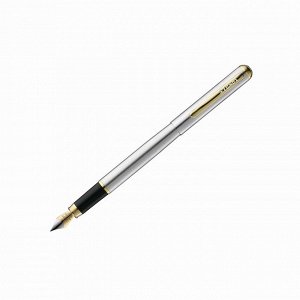 Ручка перьевая Luxor Marvel, линия 0.8 мм, корпус хром/золото