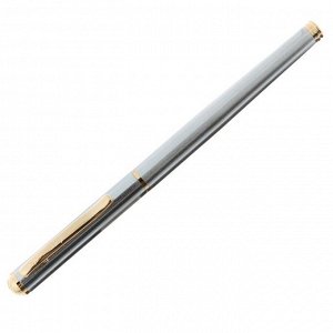 Ручка перьевая Luxor Marvel, линия 0.8 мм, корпус хром/золото