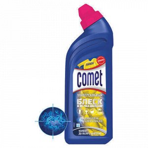 Чистящее средство дезинфицирующее 450 мл COMET "Лимон", гель, 2770353