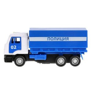 SB-16-89-B2-WB МАШИНА &quot;ТЕХНОПАРК&quot; ИНЕРЦ. КАМАЗ 65207 ПОЛИЦИЯ БОРТОВОЙ СО СЪЕМНЫМ ТЕНТОМ 12СМ В КОР. в кор.2*24шт