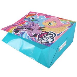 CLRBG-MLP-02-1 ПАКЕТ ПОДАРОЧНЫЙ &quot;ИГРАЕМ ВМЕСТЕ&quot; MY LITTLE PONY 26Х32Х14СМ, БУМ., ГЛЯНЦ. В ПАК. УП-12ШТ в кор.6уп