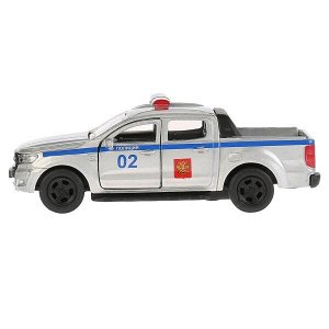 SB-18-09-FR-P Машина металл FORD Ranger пикап полиция 12см, открыв. двери, инерц. в кор. Технопарк в кор.2*24шт