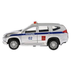 PAJERO-S-POLICE МАШИНА &quot;ТЕХНОПАРК&quot; МЕТАЛЛ. ИНЕРЦ. &quot;MITSUBISHI PAJERO SPORT&quot; ПОЛИЦИЯ 12СМ В КОР. в кор.2*36шт