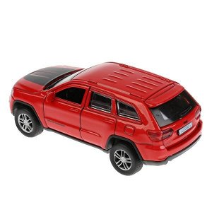 CHEROKEE-12SL-RD Машина металл свет-звук "jeep grand cherokee" 12см, инерц., красный в кор. Технопарк в кор.2*36шт