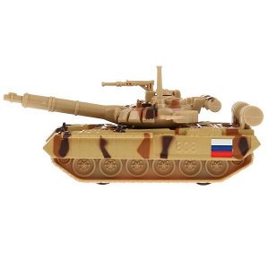 SB-16-19-T90-S-WB Модель металл Tанк T-90 металл 12см, инерц., подвиж. детали в русс. кор. Технопарк в кор.2*24шт