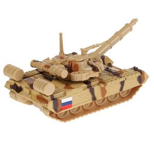 SB-16-19-T90-S-WB Модель металл Tанк T-90 металл 12см, инерц., подвиж. детали в русс. кор. Технопарк в кор.2*24шт