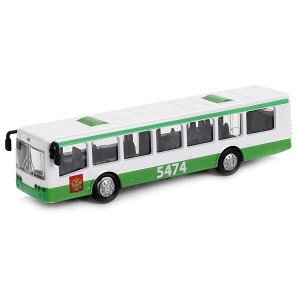 SB-16-65-BUS-WB Модель металл АВТОБУС РЕЙСОВЫЙ, 16,5 см, двери, инерц., кор. Технопарк в кор.2*24шт