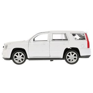 ESCALADE-WT Машина металл CADILLAC ESCALADE 12 см, двери, багаж, инерц, белый, кор. Технопарк в кор.2*36шт