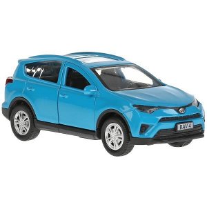 RAV4-BU Машина металл TOYOTA RAV4 длина 12 см, двери, багажн, инерц. синий, кор. Технопарк в кор.2*36шт