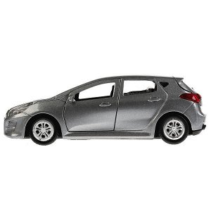 CEED-GY Машина металл "KIA CEED", длина 12см, открыв. двери, инерц., серый в кор. Технопарк в кор.2*36шт