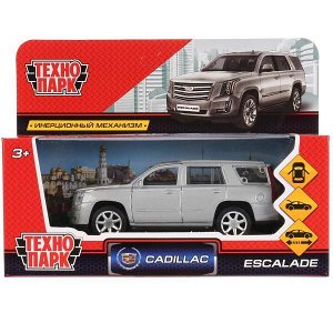 ESCALADE-SL Машина металл "CADILLAC ESCALADE" 12см, открыв. двери, инерц, серебристый Технопарк в кор.2*36шт