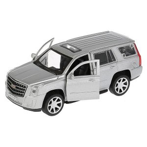 ESCALADE-SL Машина металл CADILLAC ESCALADE 12 см, двери, багаж, инерц, серебрист, кор. Технопарк в кор.2*36шт