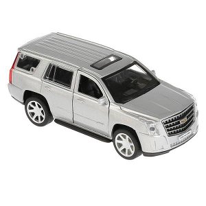 ESCALADE-SL Машина металл "CADILLAC ESCALADE" 12см, открыв. двери, инерц, серебристый Технопарк в кор.2*36шт