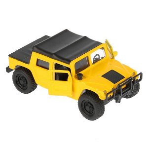 SB-18-09-H1-N(Y)-WB Машина металл HUMMER h1 ПИКАП, 12 см, двери, багаж., инерц., кор. Технопарк в кор.2*24шт