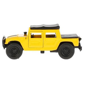 SB-18-09-H1-N(Y)-WB Машина металл HUMMER h1 ПИКАП, 12 см, двери, багаж., инерц., кор. Технопарк в кор.2*24шт