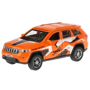 CHEROKEE-12-SRT Машина металл "jeep grand cherokee спорт" 12см, инерц., оранжевый в кор. Технопарк в кор.2*36шт