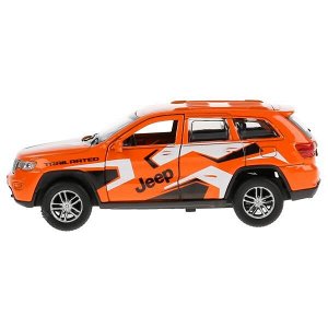 CHEROKEE-12-SRT Машина металл "jeep grand cherokee спорт" 12см, инерц., оранжевый в кор. Технопарк в кор.2*36шт